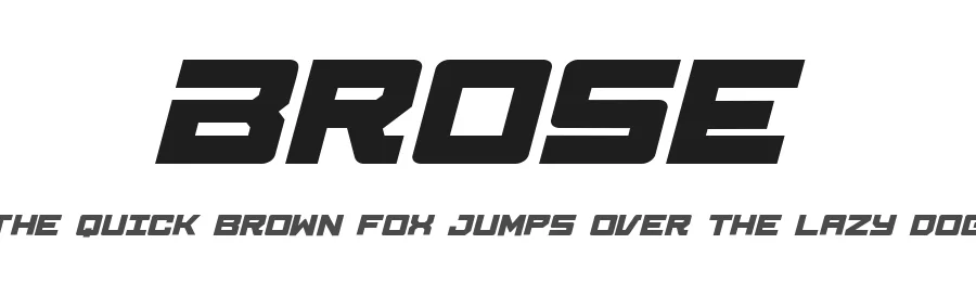 Brose by Linecreative — Display Font