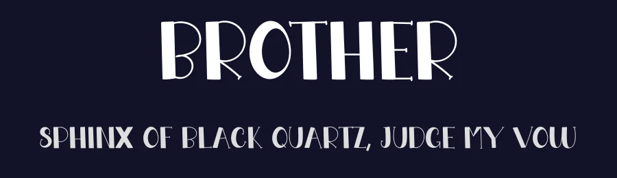 Brother by Belina Studio — Decorative Font — thumbnail 2