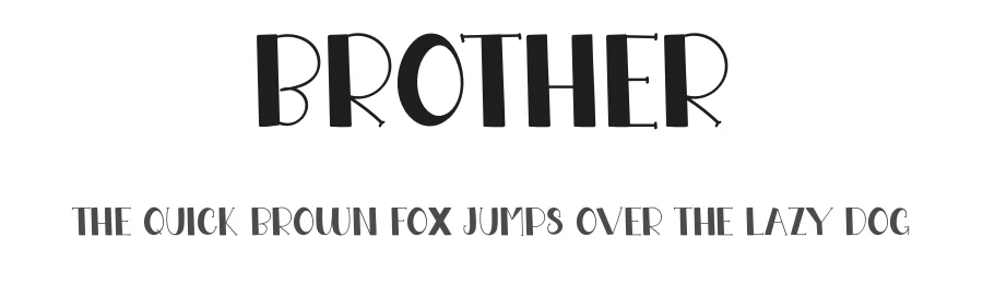 Brother by Belina Studio β Decorative Font