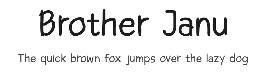 Brother Janu by inst.ink!type — Decorative Font