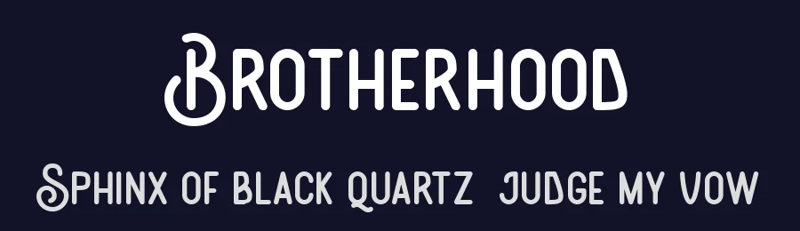 Brotherhood by Dharmas Foundry — Decorative Font — thumbnail 2