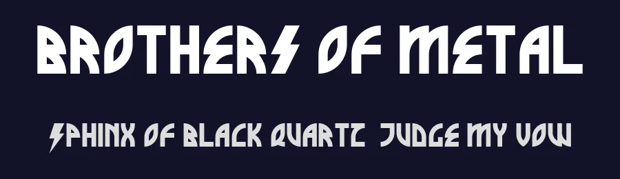 Brothers of Metal by defaulterror — Blackletter Font — thumbnail 2