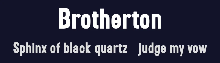 Brotherton by Maulana Creative — Sans Serif Font — thumbnail 2