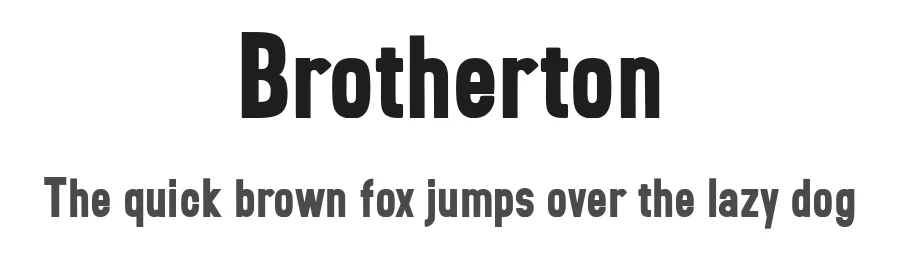 Brotherton by Maulana Creative β Sans Serif Font