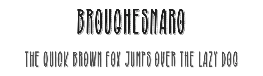 Broughesnaro by Kotak Kuning Studio — Decorative Font