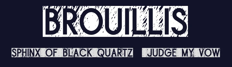 Brouillis by Luc Mahler — Decorative Font — thumbnail 2