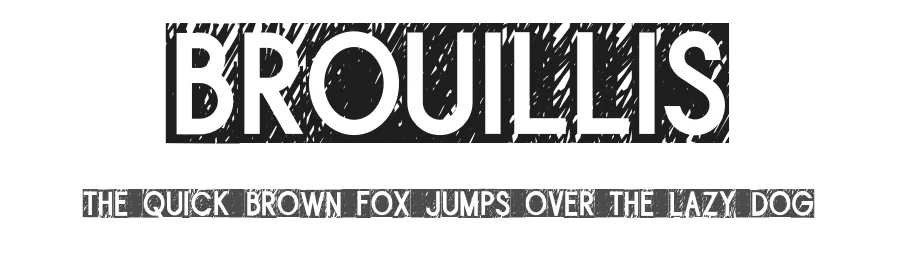Brouillis by Luc Mahler — Decorative Font