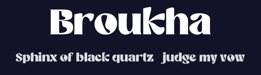 Broukha by Maulana Creative — Decorative Font — thumbnail 2