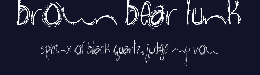 Brown Bear Funk by Segments Design (aka Last Soundtrack) — Decorative Font — thumbnail 2