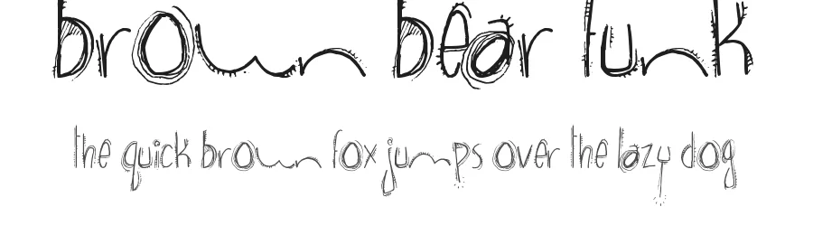 Brown Bear Funk by Segments Design (aka Last Soundtrack) — Decorative Font