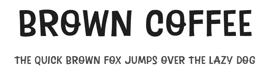 Brown Coffee by Khurasan â Decorative Font