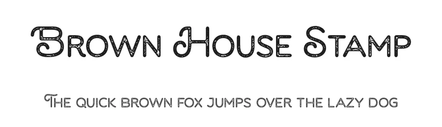 Brown House Stamp
