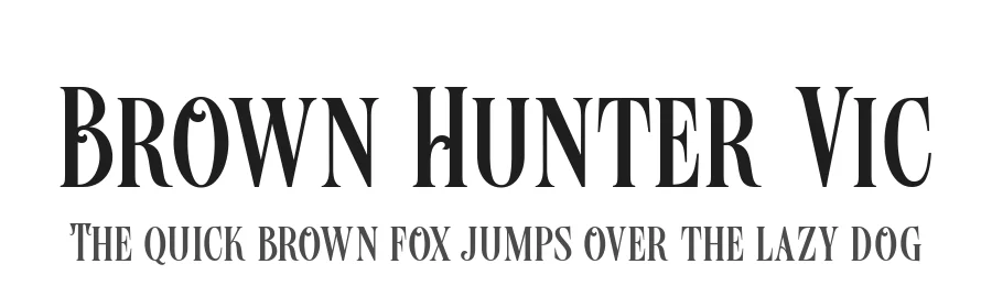 Brown Hunter Vic
