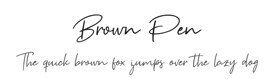 Brown Pen
