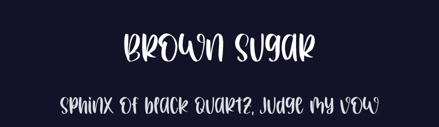 Brown Sugar by Al Ghul — Decorative Font — thumbnail 2