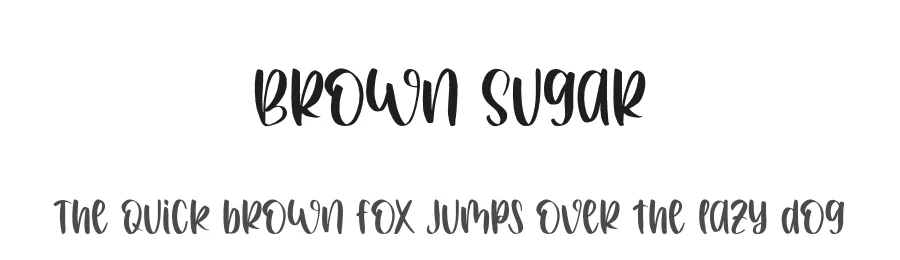 Brown Sugar by Al Ghul — Decorative Font