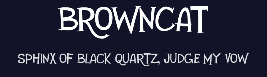 Browncat by Khurasan — Decorative Font — thumbnail 2