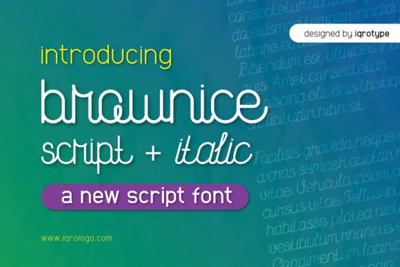 Brownice Font by iqrotype — Script Handwritten Font