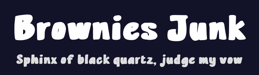 Brownies Junk by Studio Hello Good — Decorative Font — thumbnail 2
