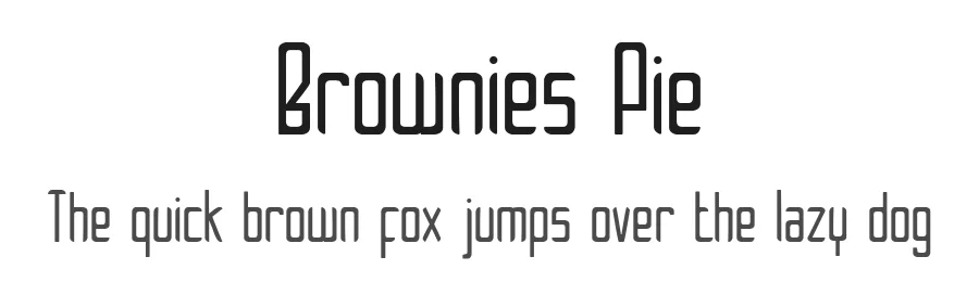 Brownies Pie by LittleWind Studio — Sans Serif Font