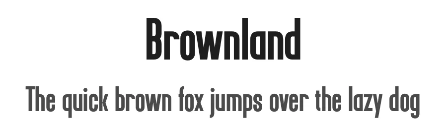 Brownland by BrandSemut — Sans Serif Font