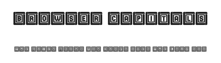 Browser Capitals by Vladimir Nikolic — Decorative Font