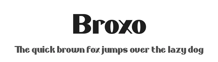 Broxo by Luxima โ Sans Serif Font