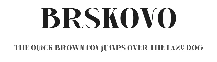 Brskovo by TypeClassHeroes — Sans Serif Font