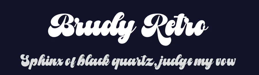 Brudy Retro by LetterFreshStudio — Script Handwritten Font — thumbnail 2