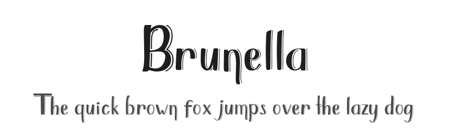 Brunella by DM Letter Studio - Dimas Prasetyo — Decorative Font