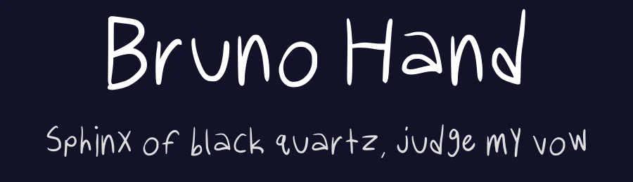 Bruno Hand by meddoesstuff — Script Handwritten Font — thumbnail 2
