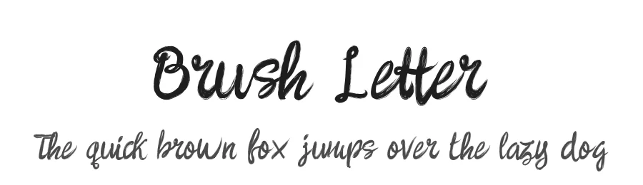 Brush Letter