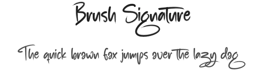 Brush Signature
