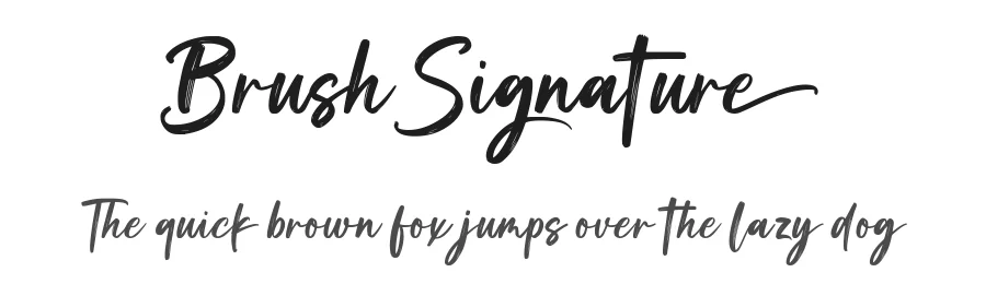 Brush Signature