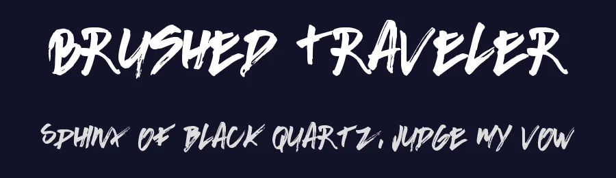 Brushed Traveler by Leonard Posavec - LeoSupply.co — Script Handwritten Font — thumbnail 2