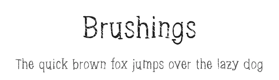 Brushings by Xerographer Fonts — Decorative Font