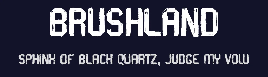 Brushland by Woodcutter — Decorative Font — thumbnail 2