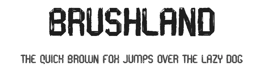 Brushland by Woodcutter — Decorative Font