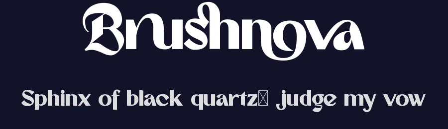 Brushnova by Mocha Frappuccino — Sans Serif Font — thumbnail 2