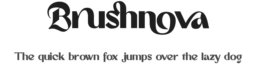Brushnova by Mocha Frappuccino — Sans Serif Font
