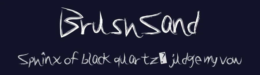BrushSand by Xerographer Fonts — Script Handwritten Font — thumbnail 2