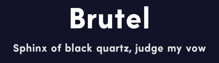 Brutel by ipassas design — Sans Serif Font — thumbnail 2