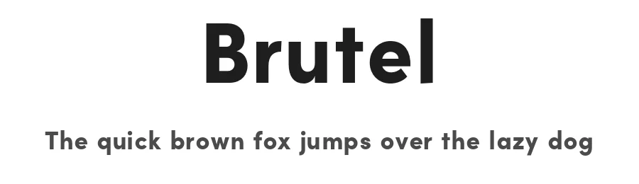 Brutel by ipassas design — Sans Serif Font