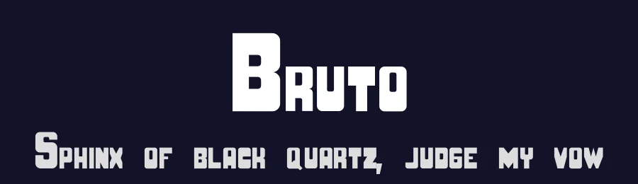 Bruto by Agustín Laitán — Decorative Font — thumbnail 2