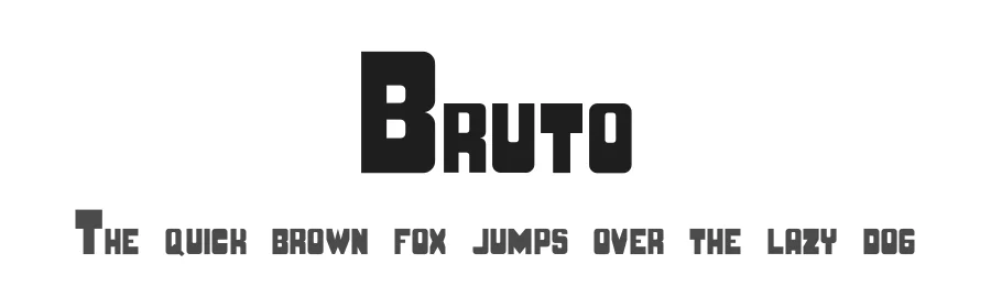 Bruto by Agustín Laitán — Decorative Font