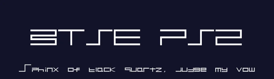 BTSE PS2 — Display Font — thumbnail 2