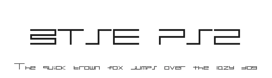 BTSE PS2 — Display Font