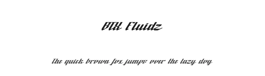 BTX Fluidz by Betwixt Designs — Decorative Font
