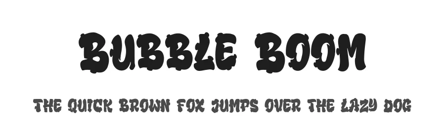 Bubble Boom by Blankids — Decorative Font