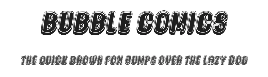 Bubble Comics by Vladimir Nikolic — Decorative Font